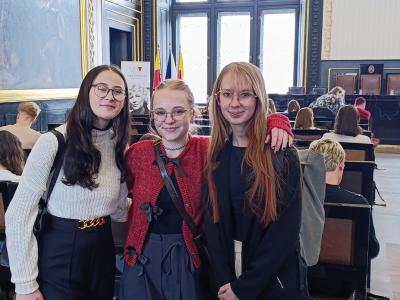 Studentky 3. S na vyhlášení projektů Nadace Olgy Havlové