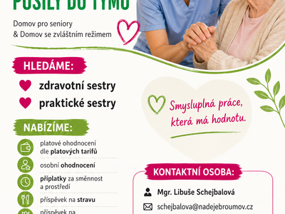 Hledáme posily do týmu