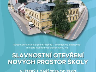 V úterý 1. 9. 2026  od 13 hodin budeme slavnostně otevírat nové prostory školy.
