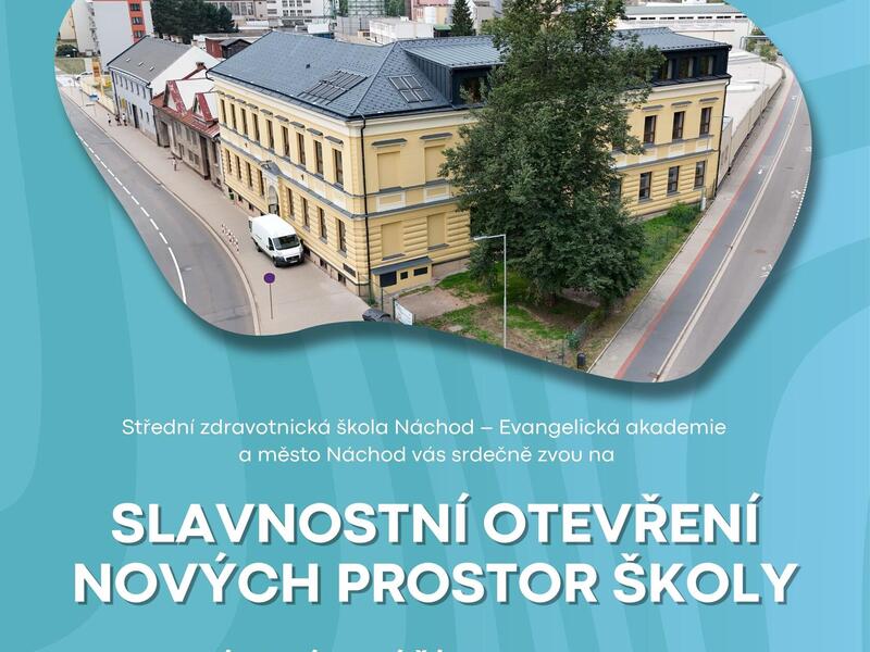 V úterý 1. 9. 2026  od 13 hodin budeme slavnostně otevírat nové prostory školy.